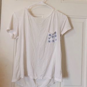 American eagle white flowy shirt